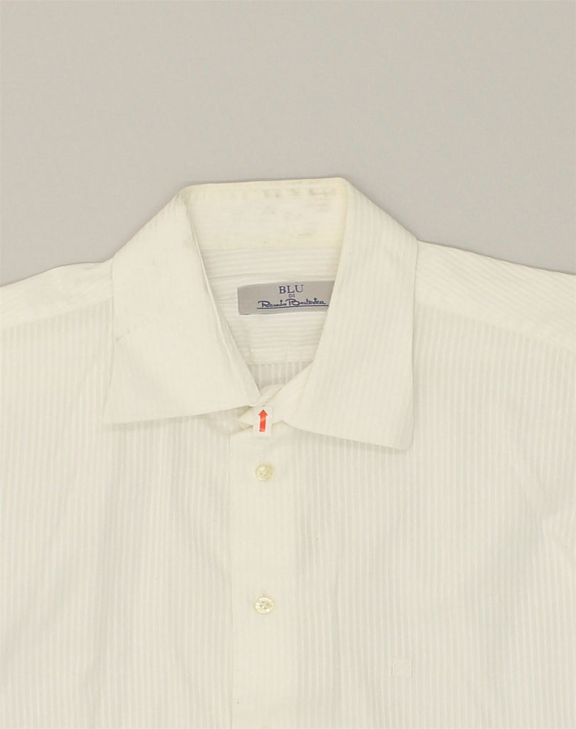 RENATO BALESTRA Mens Shirt Size 16 1/2 42 Large White Cotton | Vintage Renato Balestra | Thrift | Second-Hand Renato Balestra | Used Clothing | Messina Hembry 