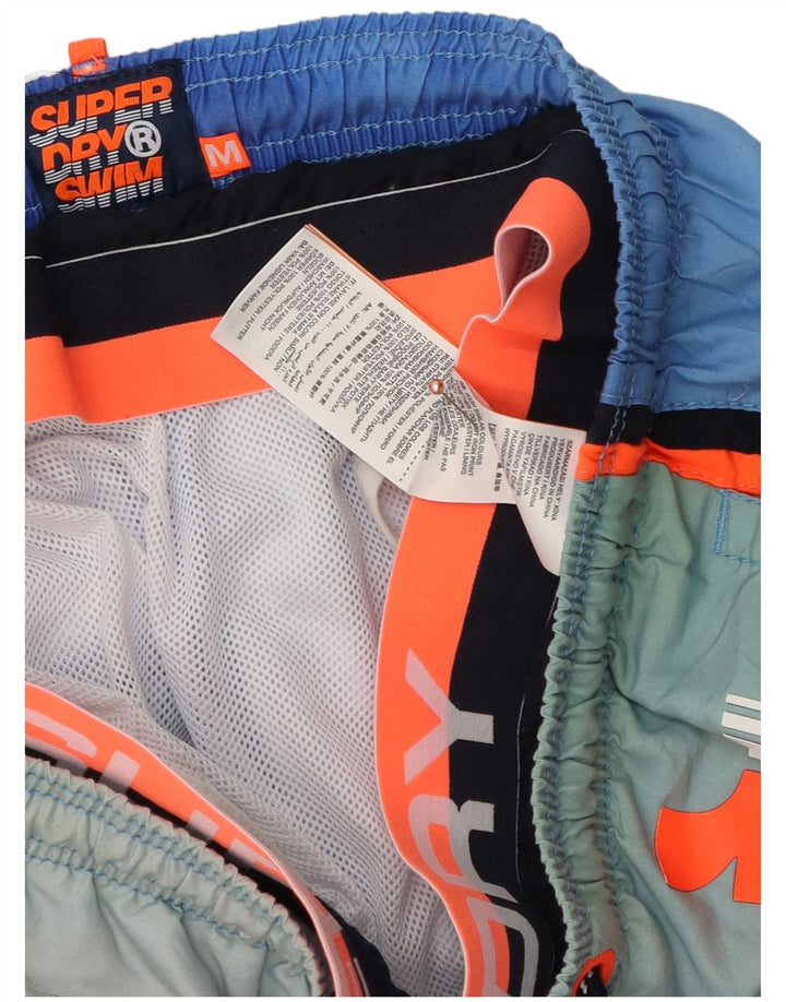 Superdry Mens Graphic Abstract Pattern Swimming Shorts Medium Multicoloured