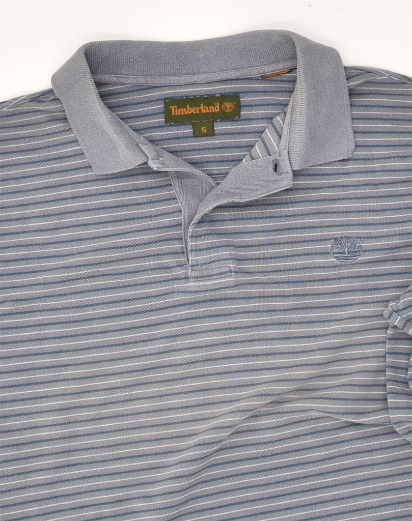 TIMBERLAND Mens Polo Shirt Small Grey Striped Cotton | Vintage Timberland | Thrift | Second-Hand Timberland | Used Clothing | Messina Hembry 