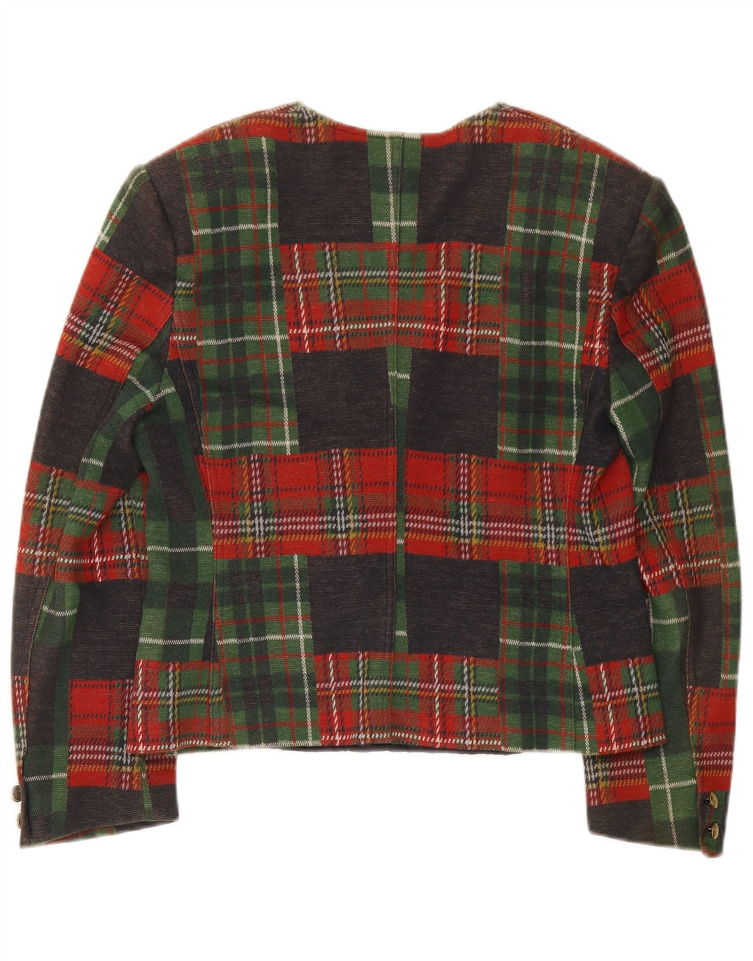 Johnny Lambs Womens Crop Blazer Jacket IT 44 Medium Multicoloured Check
