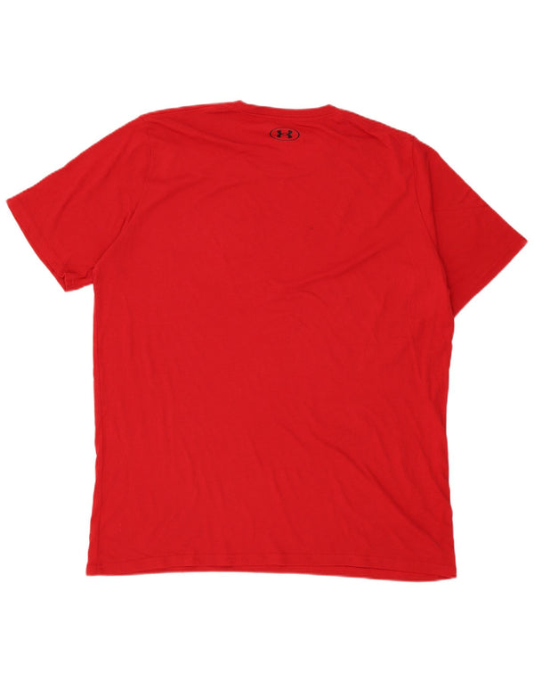 Under Armour Mens Graphic T-Shirt Top 2XL Red