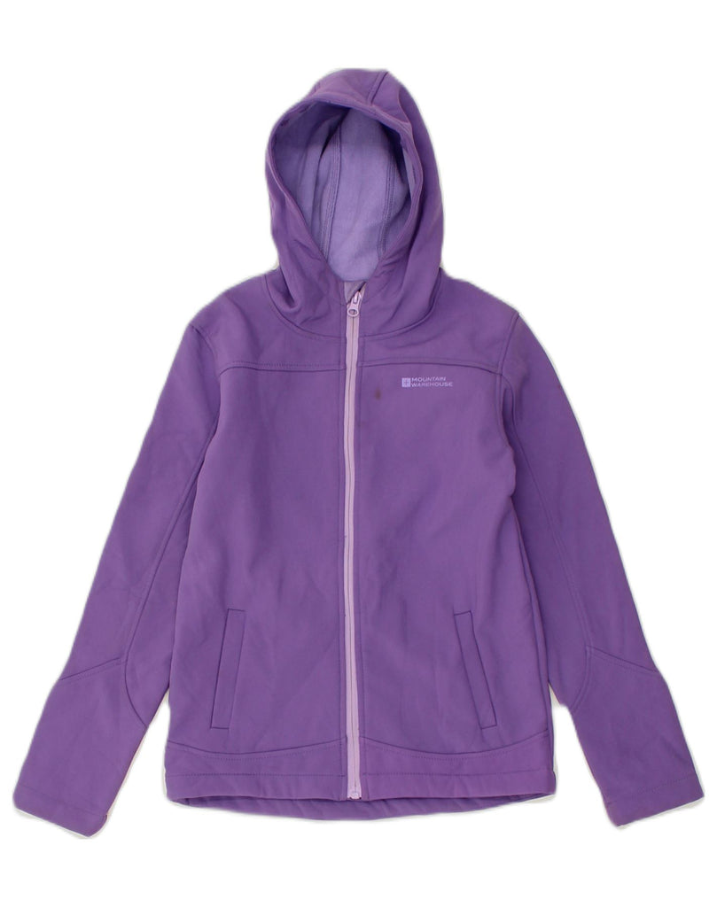 MOUNTAIN WAREHOUSE Girls Zip Hoodie Sweater 9-10 Years Purple Polyester | Vintage Mountain Warehouse | Thrift | Second-Hand Mountain Warehouse | Used Clothing | Messina Hembry 