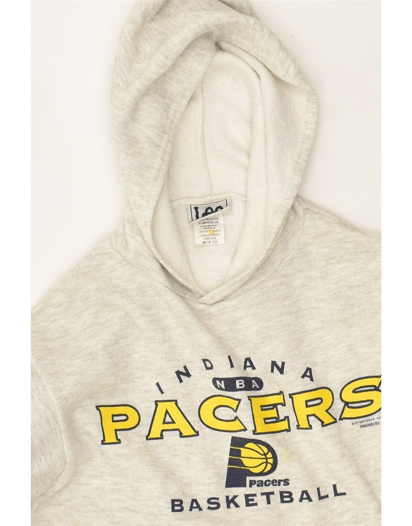 LEE Boys Indiana Pacers Graphic Hoodie Jumper 10-11 Years Medium White | Vintage Lee | Thrift | Second-Hand Lee | Used Clothing | Messina Hembry 