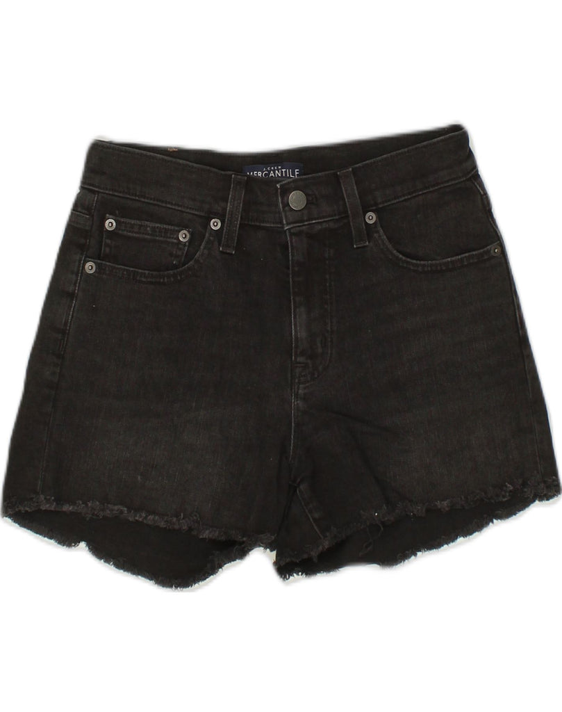 J. CREW Womens Denim Shorts W26 Small Black Cotton | Vintage J. Crew | Thrift | Second-Hand J. Crew | Used Clothing | Messina Hembry 