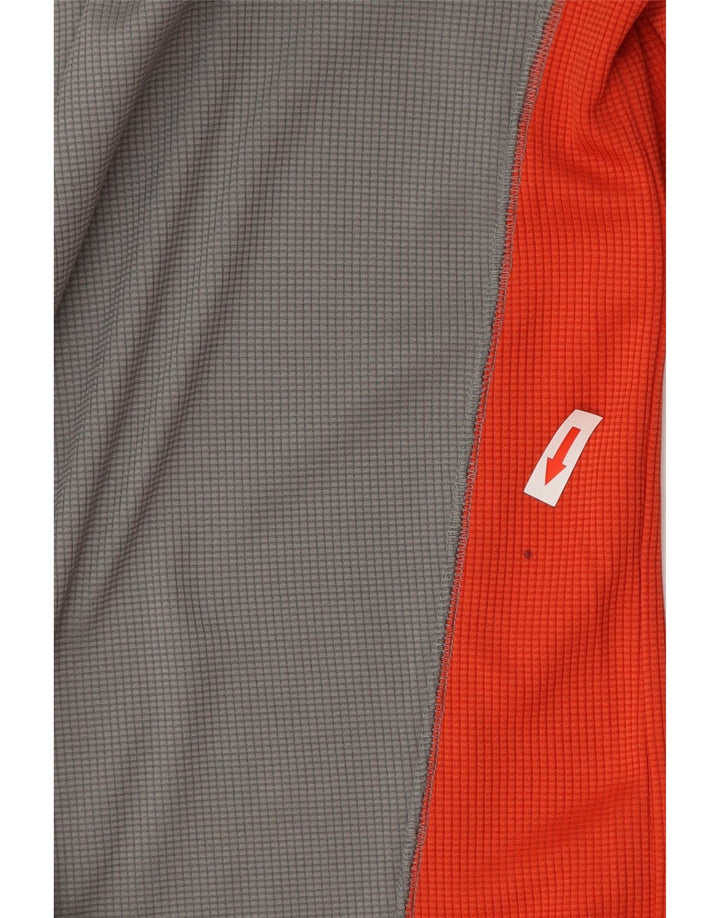 EDDIE BAUER Mens T-Shirt Top Large Grey Colourblock Polyester