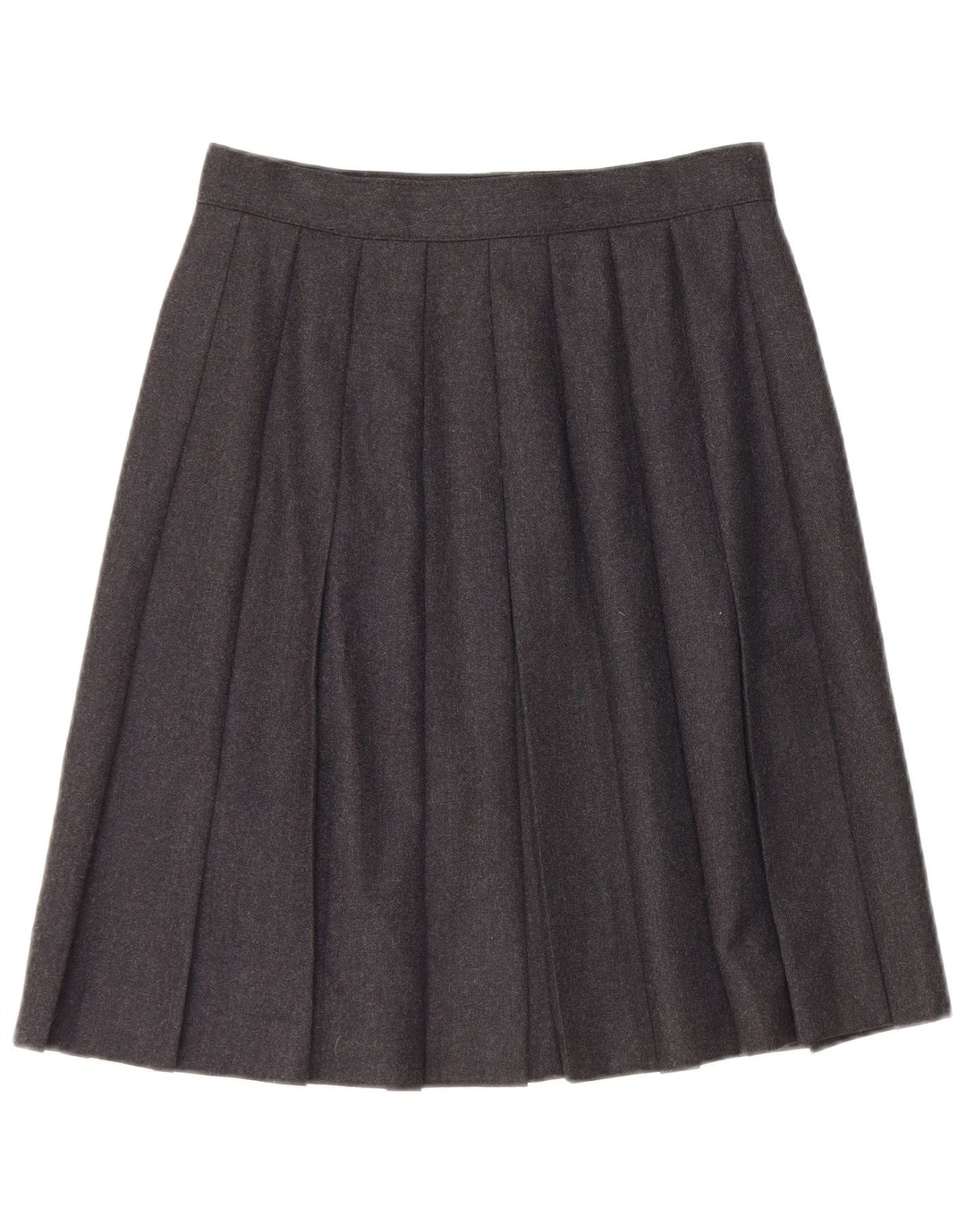 Bagarry Womens Pleated Skirt IT 44 Medium W26  Black New Wool