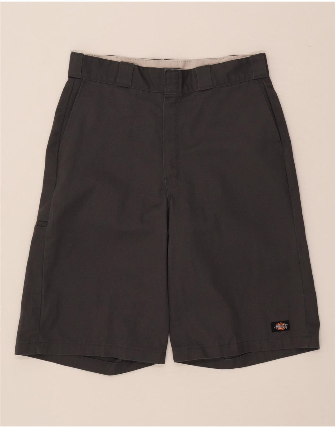 Dickies Mens Loose Fit Chino Shorts W34 Large Grey Polyester