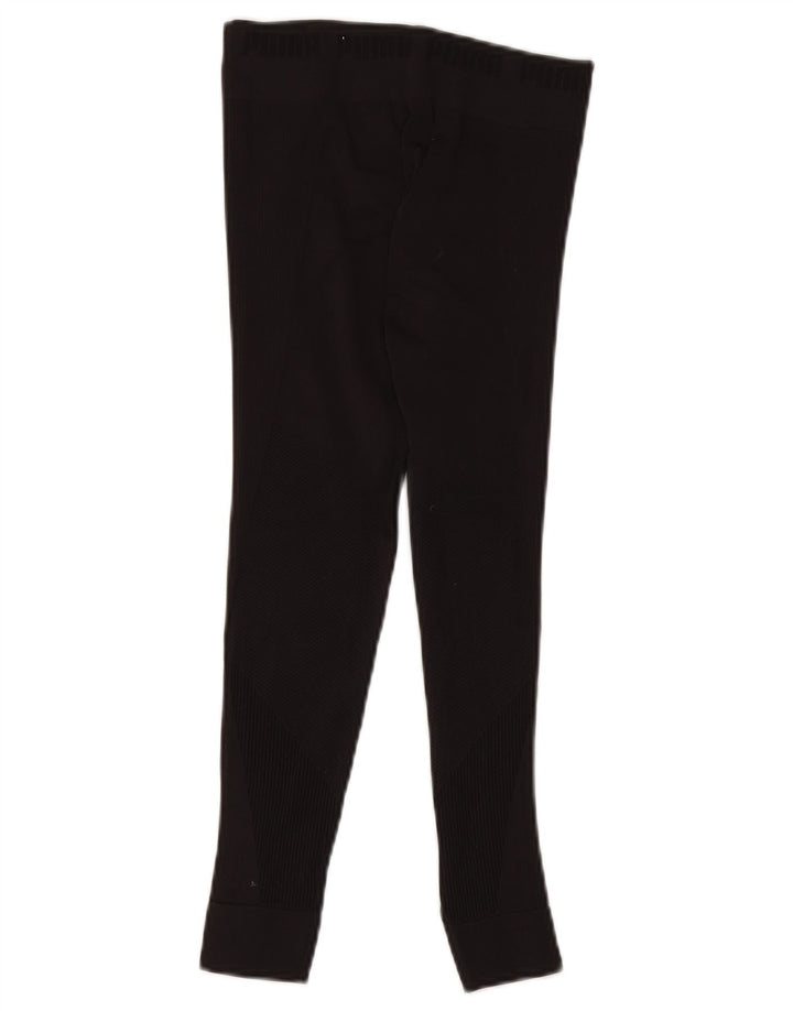 PUMA Womens Graphic Leggings UK 6 XS  Black Nylon