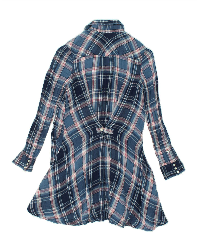 POLO RALPH LAUREN Girls Pullover Shirt Dress 9-10 Years Navy Blue Check | Vintage Polo Ralph Lauren | Thrift | Second-Hand Polo Ralph Lauren | Used Clothing | Messina Hembry 