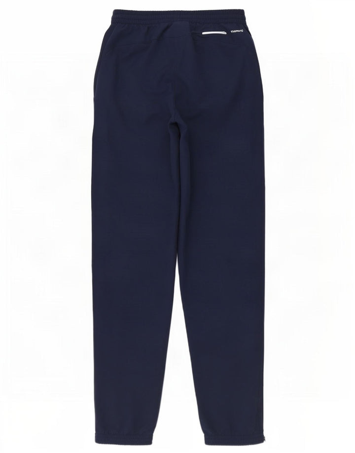 Adidas Mens Long Tracksuit Trousers Joggers XS Navy Blue Polyester