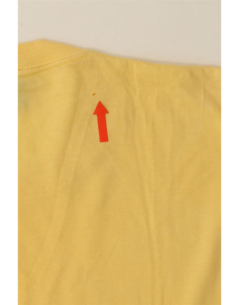 TRUSSARDI JEANS Mens T-Shirt Top Small Yellow Cotton Vintage Trussardi Jeans and Second-Hand Trussardi Jeans from Messina Hembry 