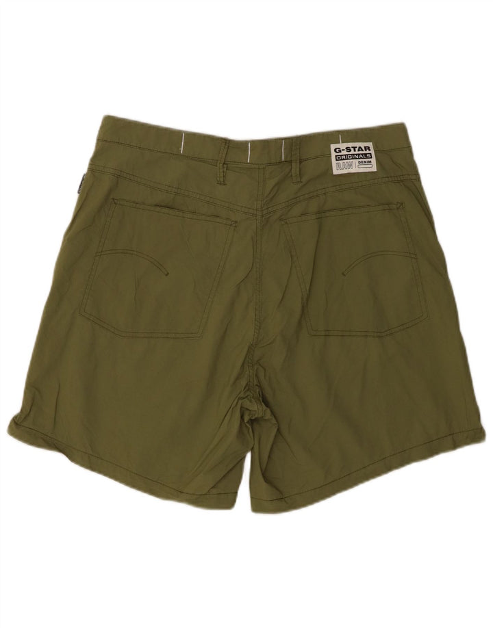 G-Star Mens Chino Shorts W29 Small Khaki Cotton