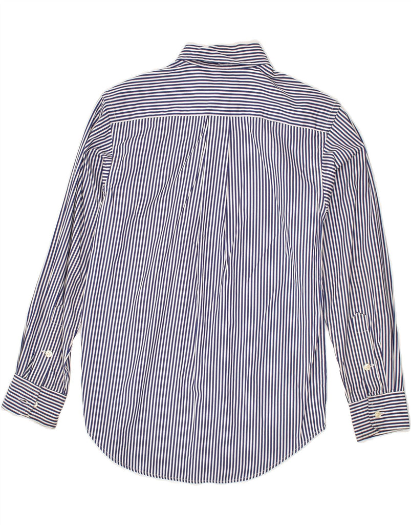 RALPH LAUREN Boys Shirt 10-11 Years Medium Navy Blue Pinstripe Cotton | Vintage Ralph Lauren | Thrift | Second-Hand Ralph Lauren | Used Clothing | Messina Hembry 