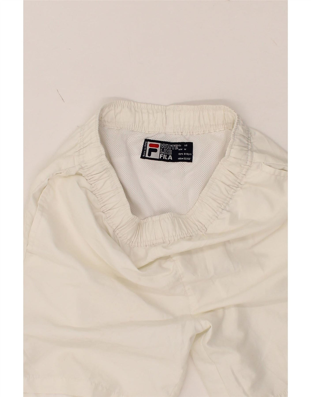 FILA Boys Sport Shorts 8-9 Years Medium  White Polyester Vintage Fila and Second-Hand Fila from Messina Hembry 