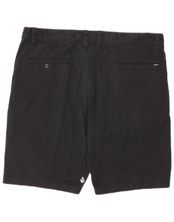 Volcom Mens Chino Shorts W40 XL Black Cotton