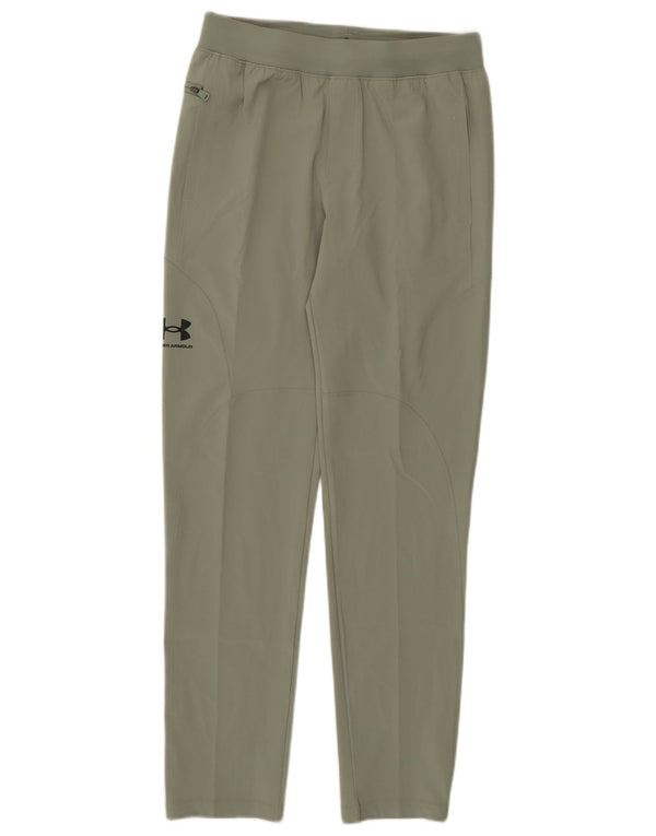 Under Armour Boys Tracksuit Trousers 11-12 Years Large Green Sports