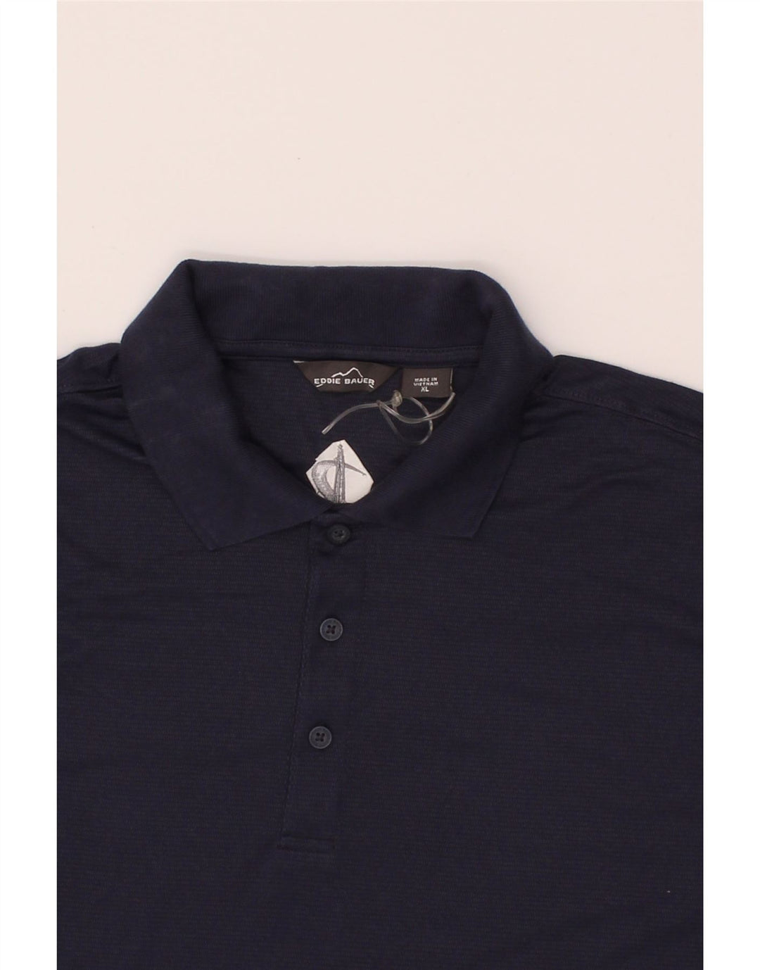 EDDIE BAUER Mens Polo Shirt XL Navy Blue Cotton Vintage Eddie Bauer and Second-Hand Eddie Bauer from Messina Hembry 