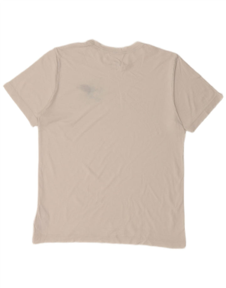 NIKE Mens T-Shirt Top Medium White Cotton
