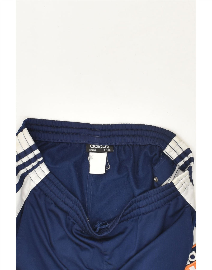 ADIDAS Boys Graphic Sport Shorts 13-14 Years Navy Blue Colourblock | Vintage Adidas | Thrift | Second-Hand Adidas | Used Clothing | Messina Hembry 