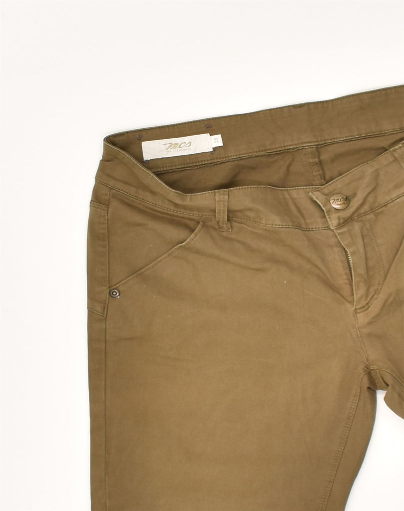 MARLBORO CLASSICS Womens Straight Casual Trousers W28 L27 Khaki Cotton | Vintage Marlboro Classics | Thrift | Second-Hand Marlboro Classics | Used Clothing | Messina Hembry 