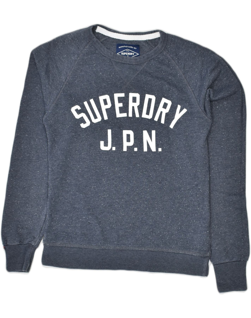 SUPERDRY Mens Graphic Sweatshirt Jumper Small Grey Cotton | Vintage Superdry | Thrift | Second-Hand Superdry | Used Clothing | Messina Hembry 