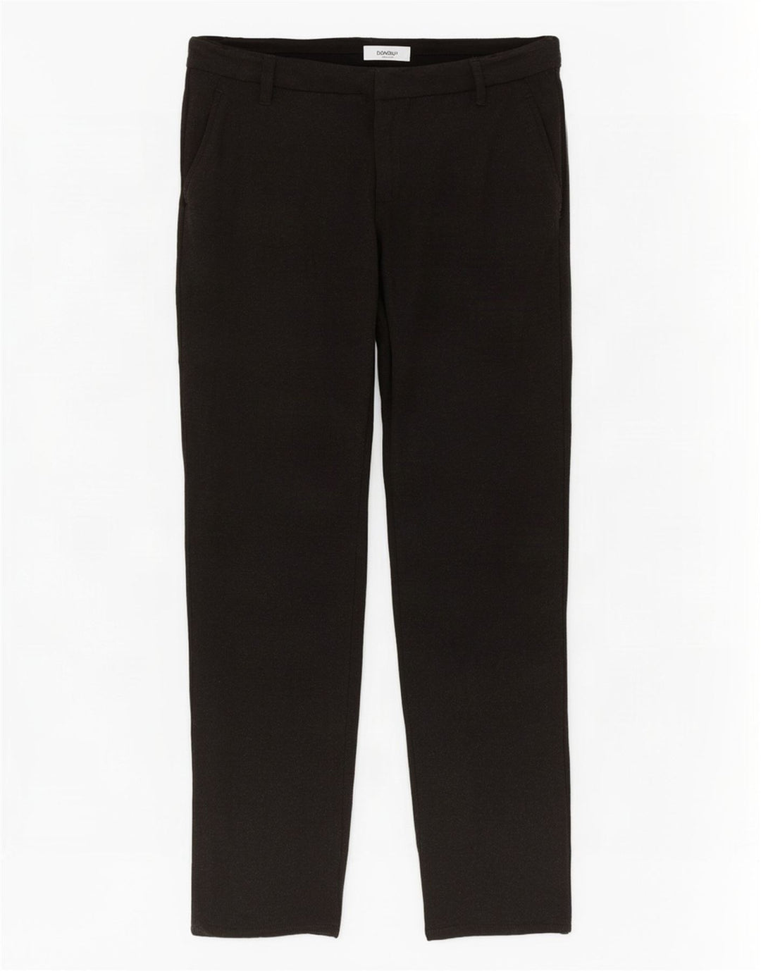 Dondup Mens Slim Chino Trousers W36 L28 Black Viscose