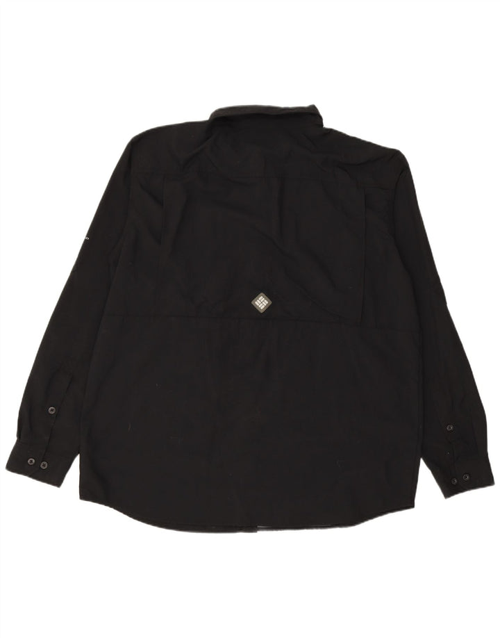 COLUMBIA Mens Shirt XL Black Nylon