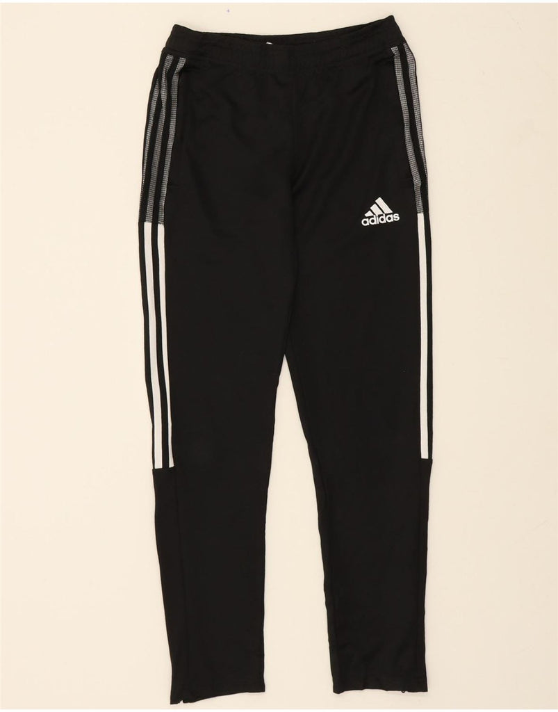 ADIDAS Boys Aeroready Tracksuit Trousers 13-14 Years  Black Polyester Vintage Adidas and Second-Hand Adidas from Messina Hembry 