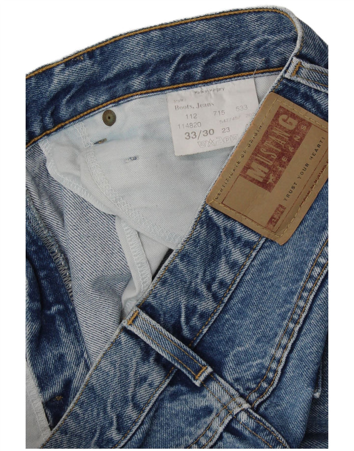 MUSTANG Mens Straight Jeans W33 L30 Blue Cotton