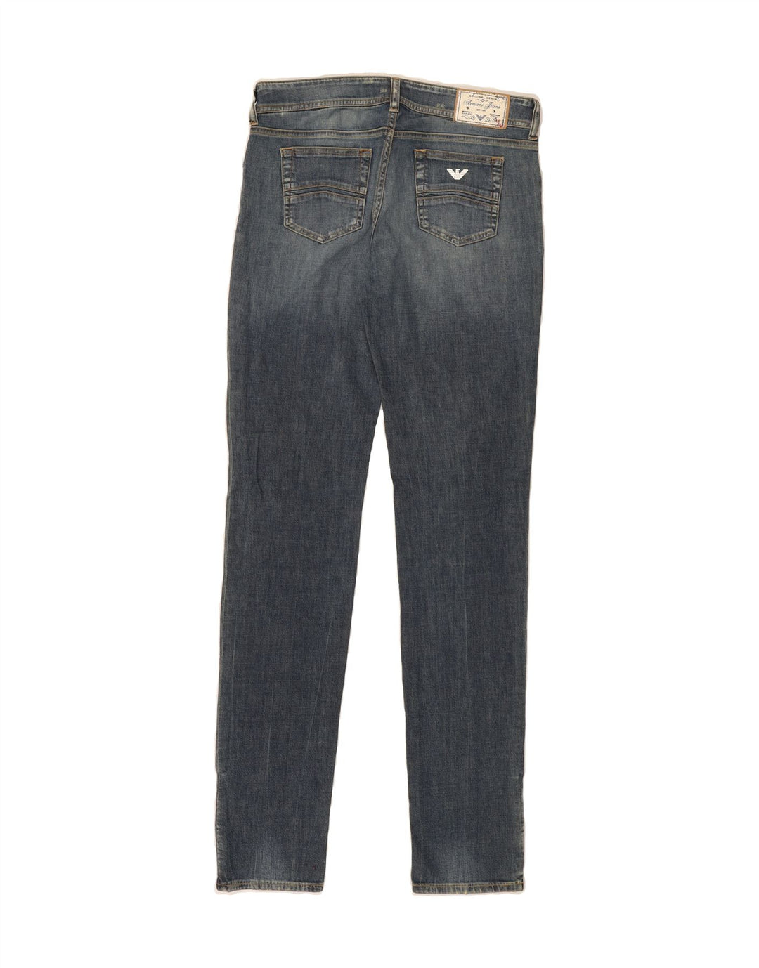 ARMANI Womens Skinny Jeans W29 L34 Blue Cotton Vintage Armani and Second-Hand Armani from Messina Hembry 