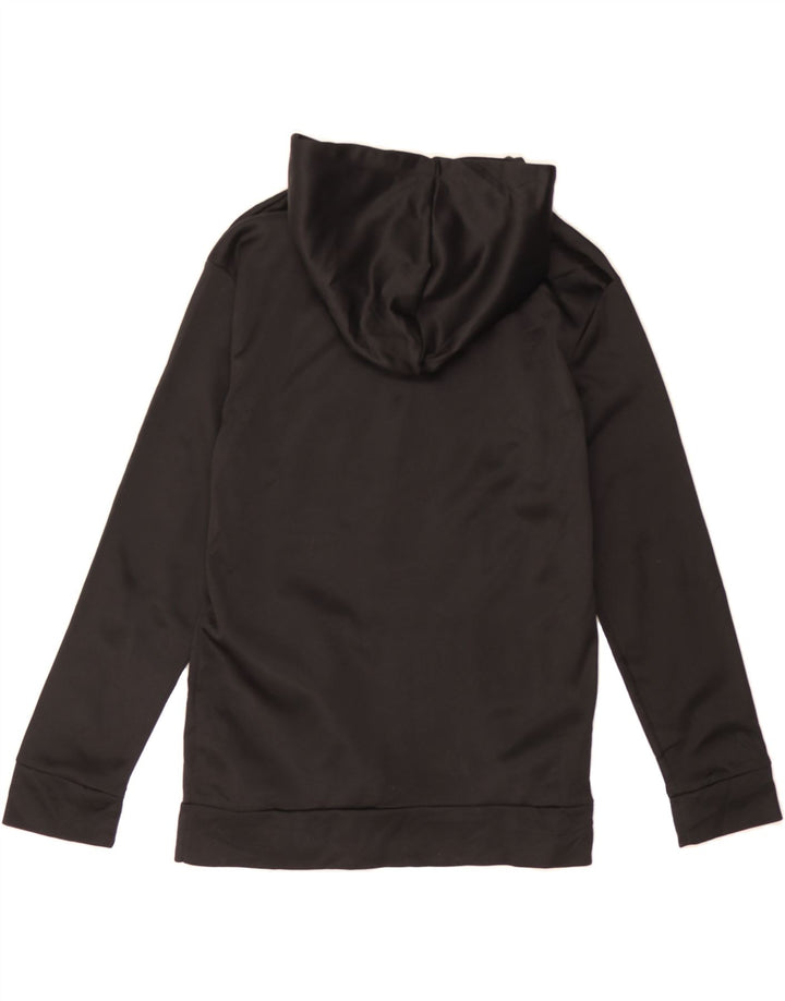 PUMA Boys Graphic Hoodie Jumper 15-16 Years XL Black Polyester Vintage Puma and Second-Hand Puma from Messina Hembry 