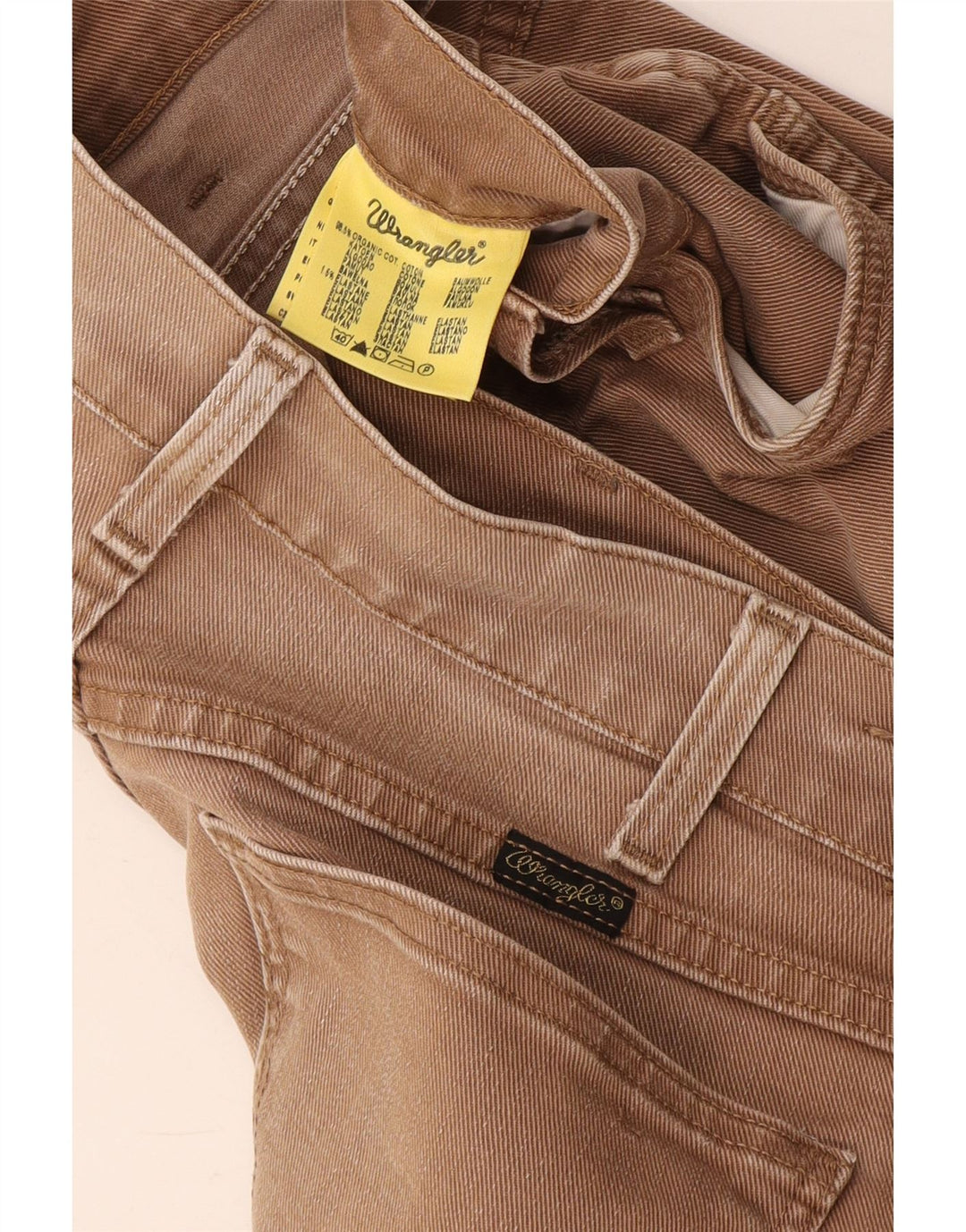 Wrangler Mens Slim Jeans W31 L34 Brown Cotton