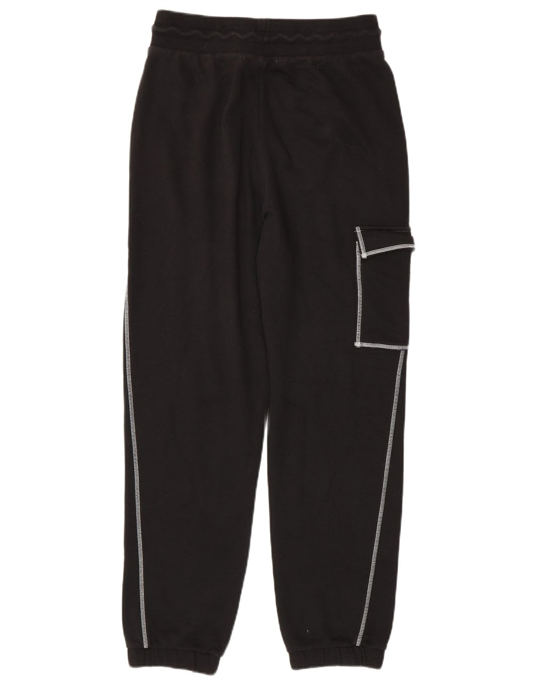 Puma Womens Cargo Tracksuit Trousers Joggers Small  Black Cotton