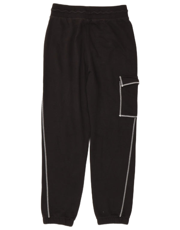 Puma Womens Cargo Tracksuit Trousers Joggers Small  Black Cotton