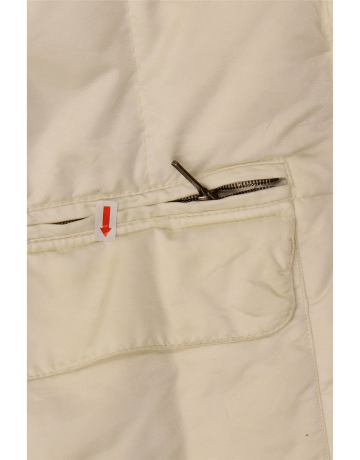 BELFE & BELFE Womens Hooded Padded Jacket IT 42 Medium White