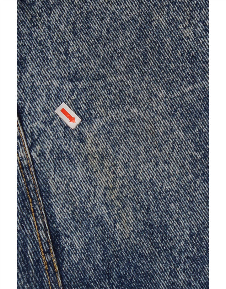VINTAGE Womens Denim Skirt W32 Large Blue