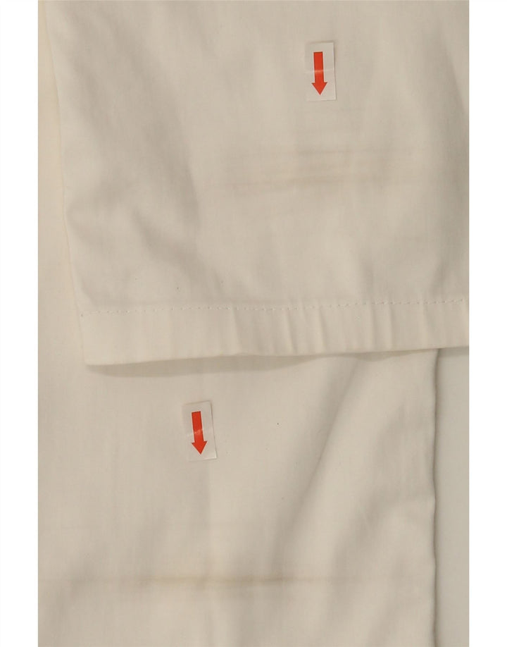 Zara Mens Slim Casual Trousers EU 40 Medium W31 L29 White