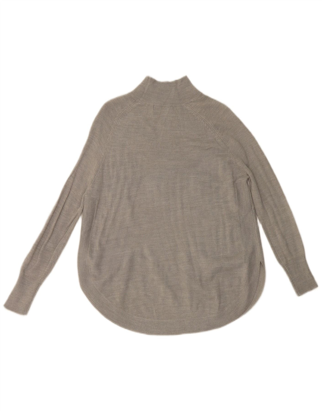Marks & Spencer Womens Turtle Neck Jumper Sweater UK 6 XS Grey