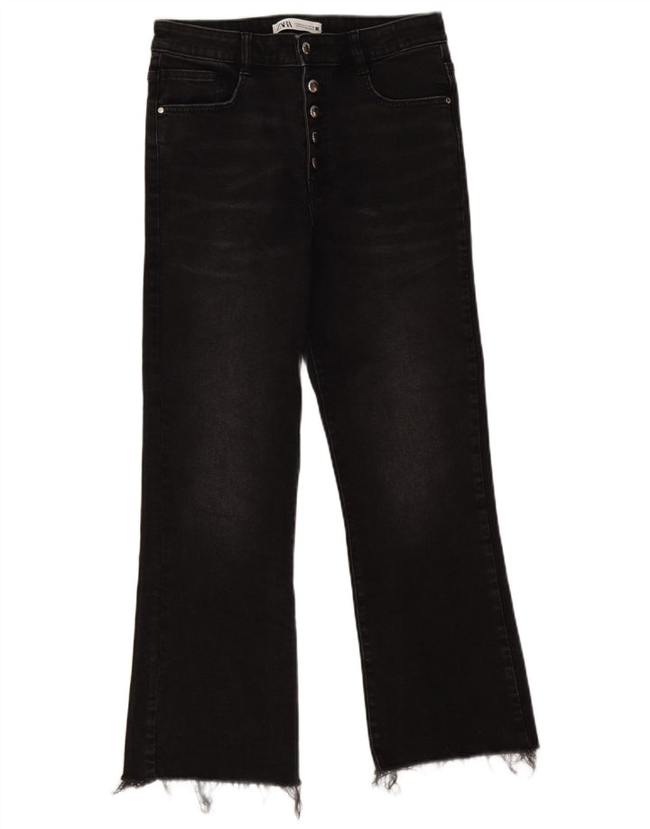 Zara Womens Bootcut Jeans EU 40 Medium W30 L26 Black Cotton