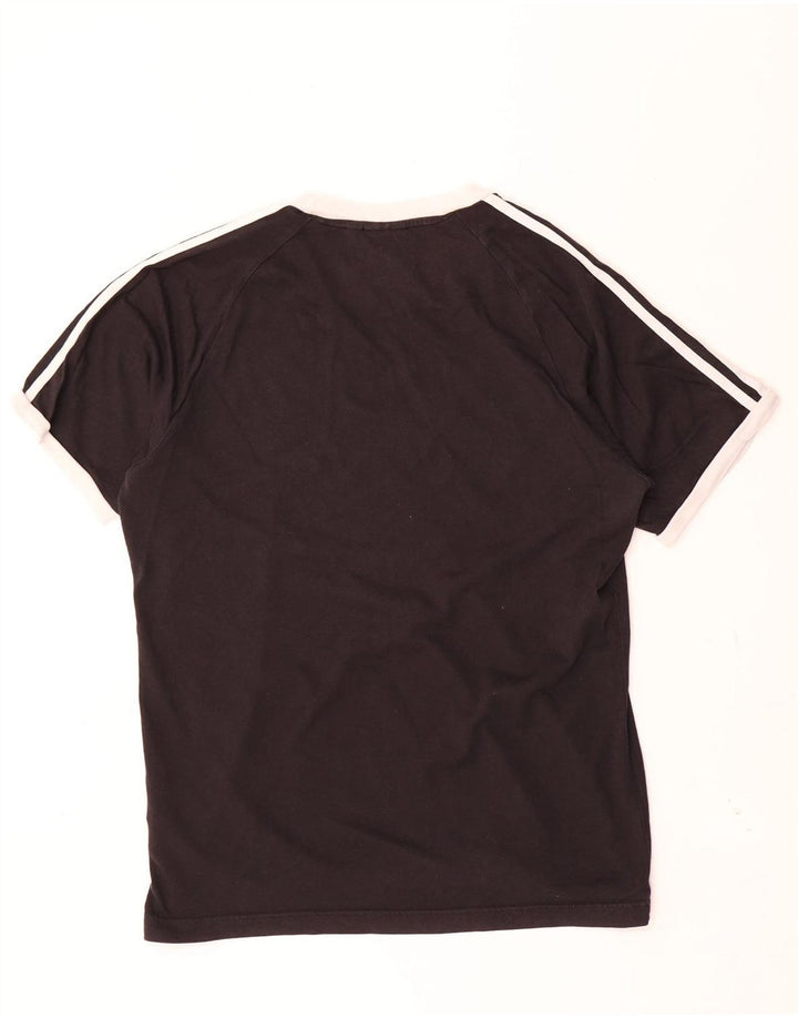 Adidas Mens T-Shirt Top Medium Black Cotton