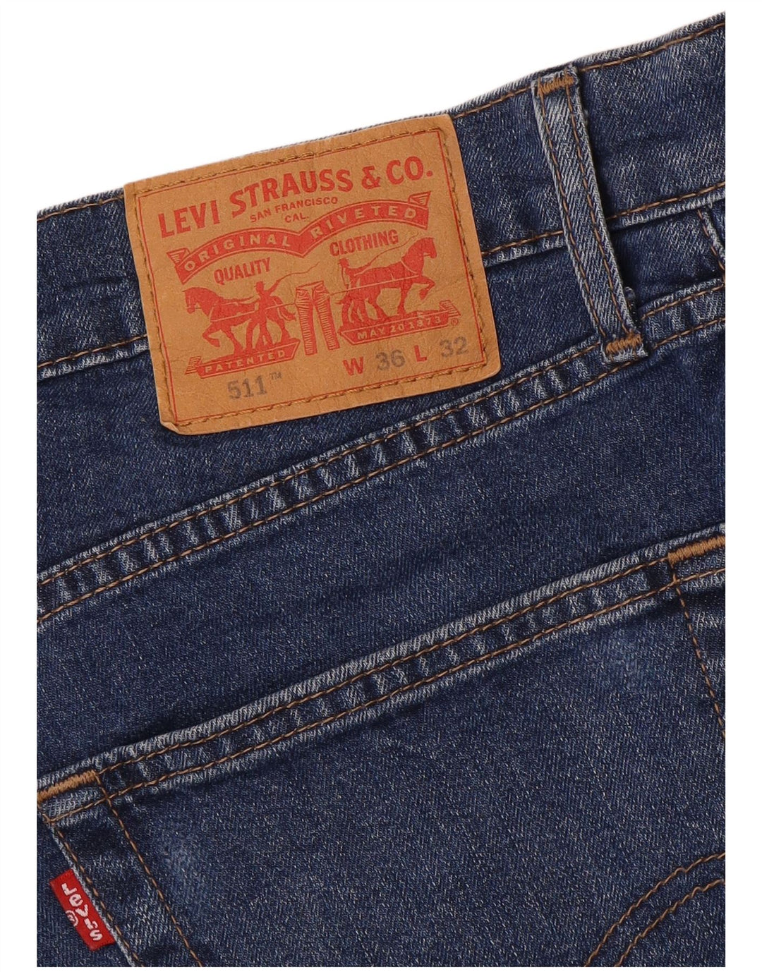 LEVI'S Mens 511 Slim Jeans W36 L32 Blue