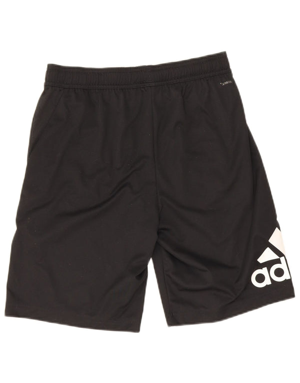 Adidas Boys Climacool Graphic Sport Shorts 13-14 Years Large Black