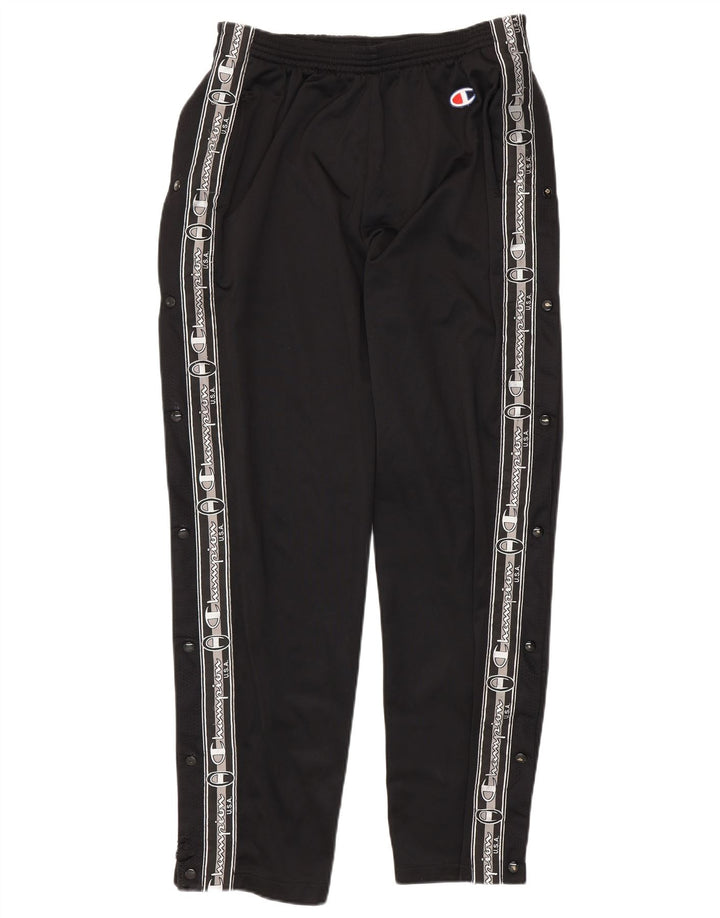 Champion Mens Graphic Tracksuit Trousers Large Black Polyester