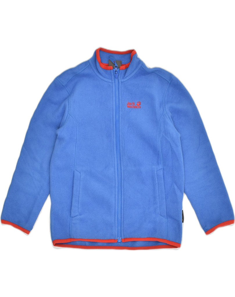 JACK WOLFSKIN Boys Fleece Jacket 7-8 Years Blue Polyester | Vintage Jack Wolfskin | Thrift | Second-Hand Jack Wolfskin | Used Clothing | Messina Hembry 