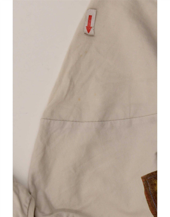 Jack & Jones Mens Graphic T-Shirt Top Large White Cotton