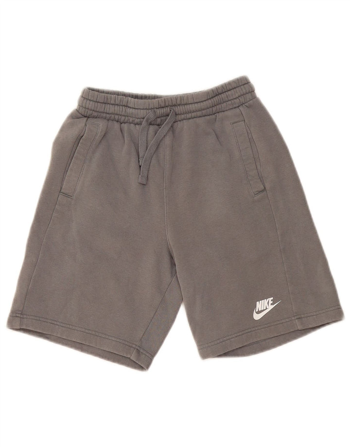 NIKE Boys Sport Shorts 10-11 Years Grey Cotton