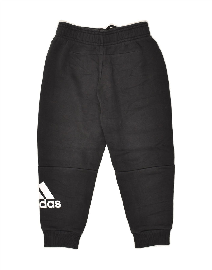 ADIDAS Boys Graphic Tracksuit Trousers Joggers 5-6 Years Black Cotton | Vintage Adidas | Thrift | Second-Hand Adidas | Used Clothing | Messina Hembry 