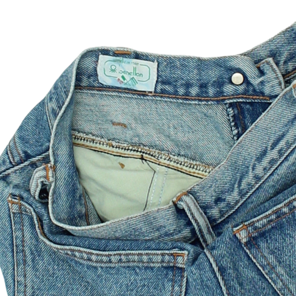 Benetton Womens Blue High Waisted Tapered Jeans | Vintage Designer Denim VTG Vintage Messina Hembry and Second-Hand Messina Hembry from Messina Hembry 