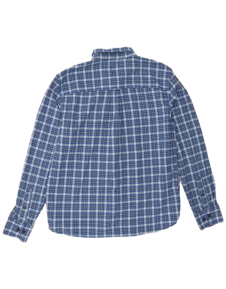 Fat Face Mens Shirt Large Blue Check Cotton