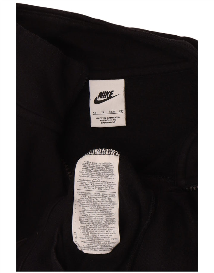 Nike Mens Tracksuit Top Jacket XS Black Colourblock Cotton